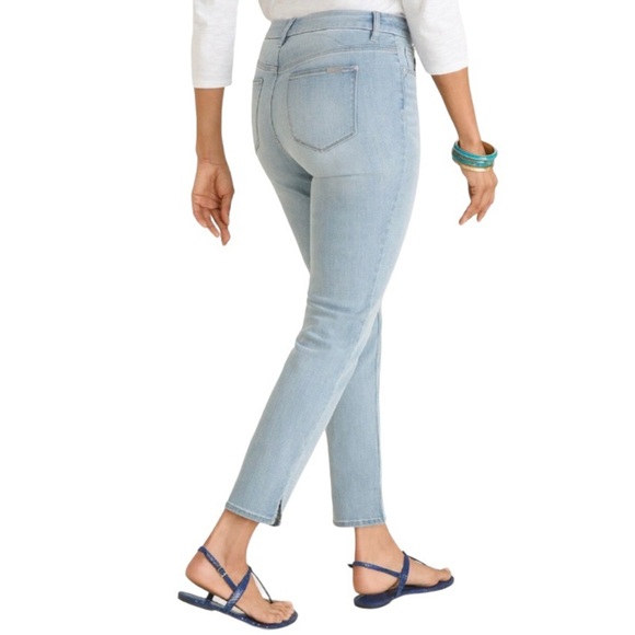 Chico’s So Slimming Girlfriend Slim Leg Ankle Jeans Womens Size 0.5 Regular Sz 6 - Picture 2 of 11